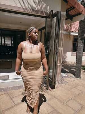 ALWAYS READY RUCHED DRESS