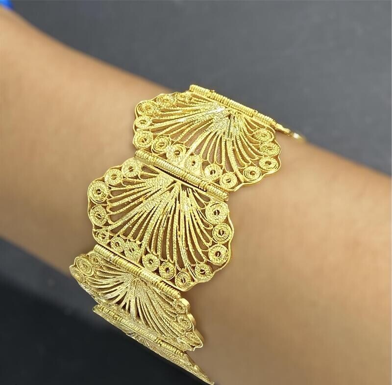 Pulsera de concha filigrana