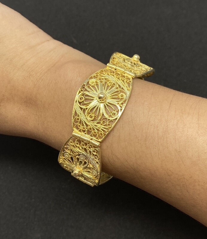Pulsera de flor filigrana