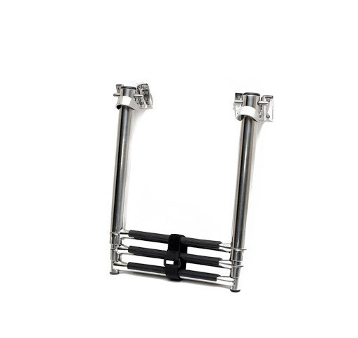 ESCALERA INOX. S/PLAT TELESCOPICA 3 ESCALONES 5-0