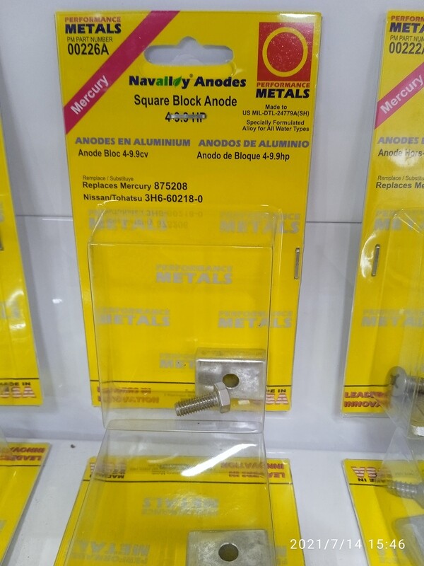 ANODOS MERCURY SQUARE BLOCK 4-3.3HP