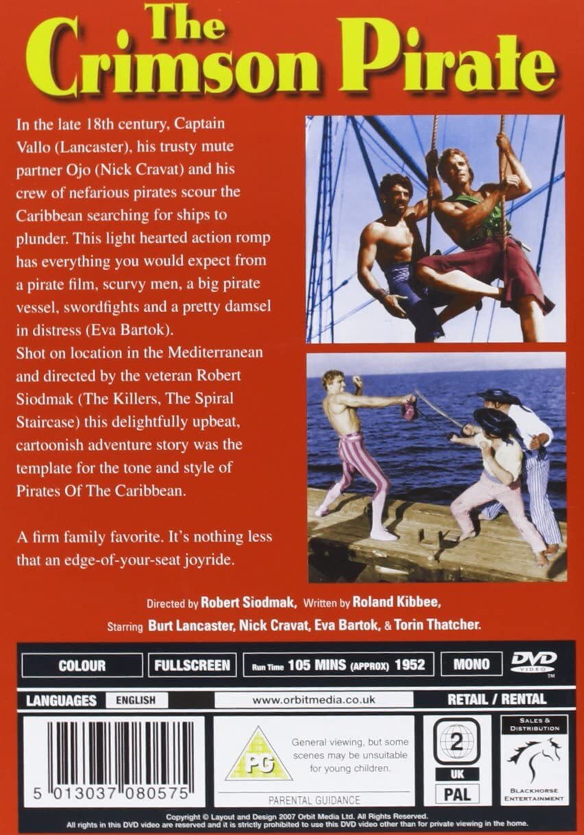 The Crimson Pirate [1952] [DVD]