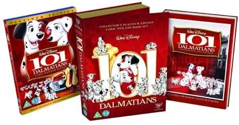101 Dalmatians Platinum Edition - Deluxe Book Pack [DVD] [1961]