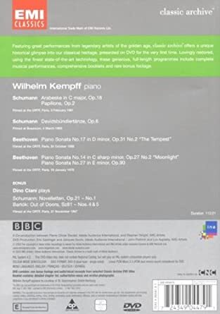 Wilhelm Kempff/Dino Ciani [DVD]