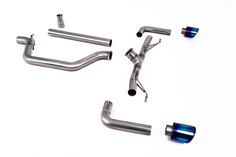 OPF Back Golf 8 GTI Clubsport 4.5" Burnt Titanium Race System (Non-Resonated) - OPF Model