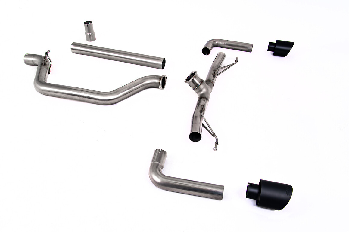 OPF Back Golf 8 GTI Clubsport 4.5" Cerakote Black Tips Race System (Non-Resonated) - OPF Model