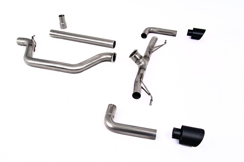 OPF Back Golf 8 GTI Clubsport 4.5" Cerakote Black Tips Race System (Non-Resonated) - OPF Model