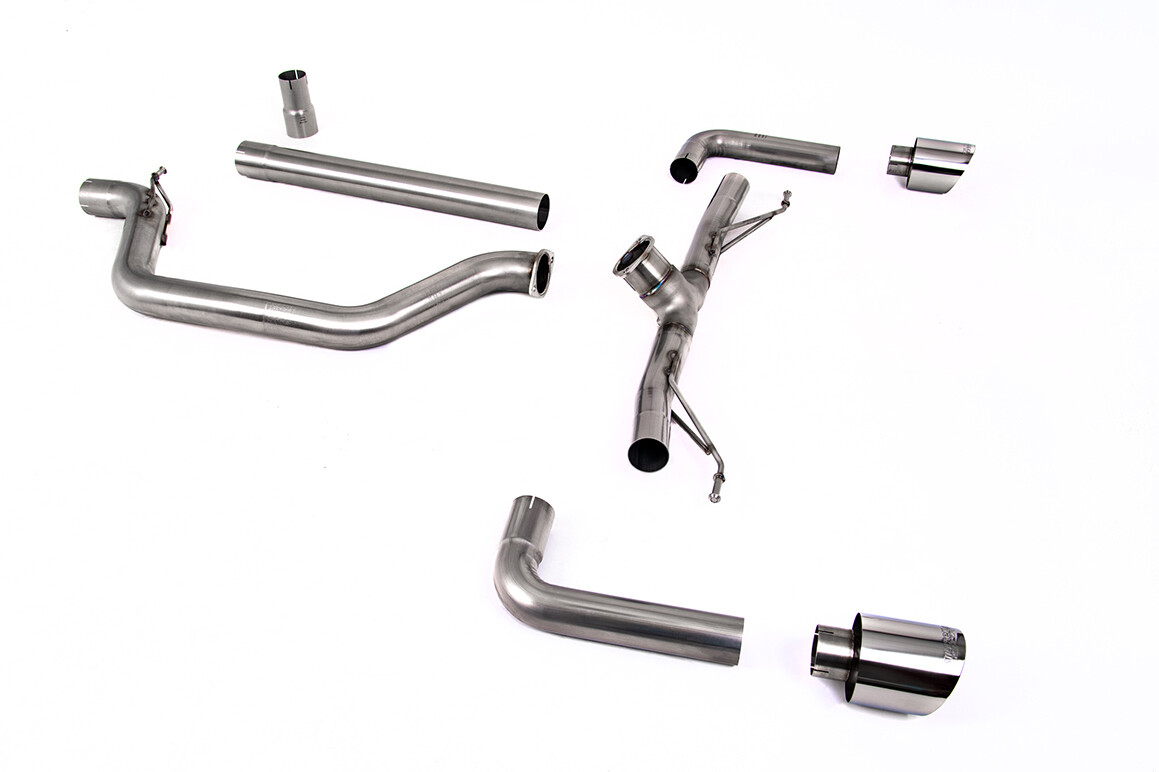 OPF Back Golf 8 GTI Clubsport 4.5" Cerakote Black Tips Race System (Non-Resonated) - OPF Model