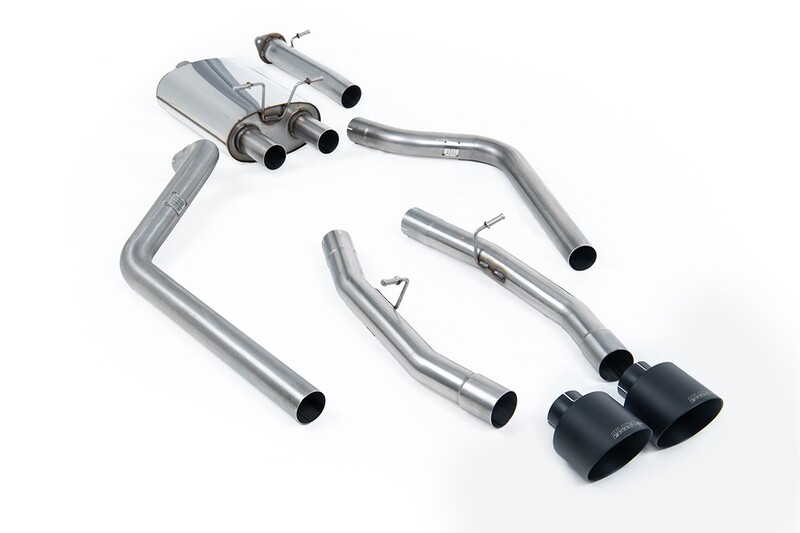 Dodge RAM Cat-back  Cerakote Black Tips