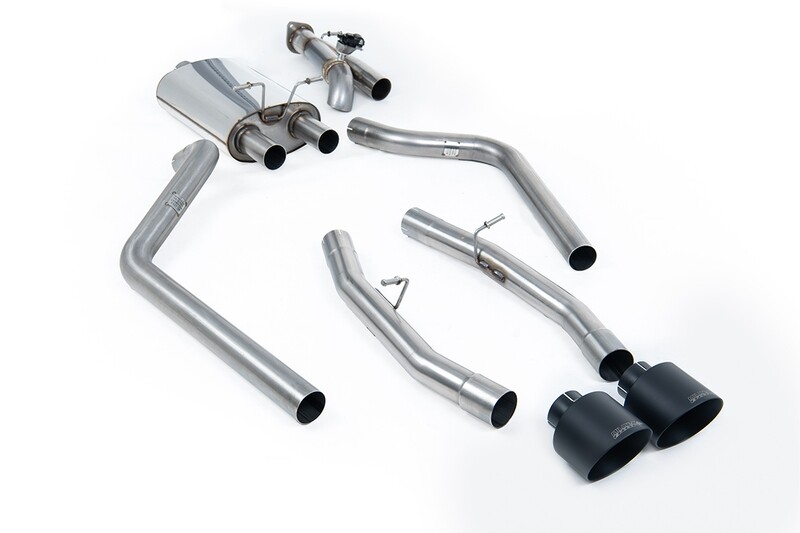 Dodge RAM Cat-back Valved Cut Out Version (includes Remote Control) with 5.5' Cerakote Black Tips