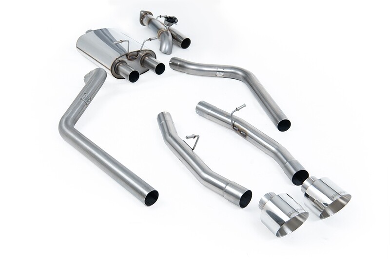 Dodge RAM Cat-back Valved Cut Out Version (includes Remote Control) with 5.5' Polished Tips