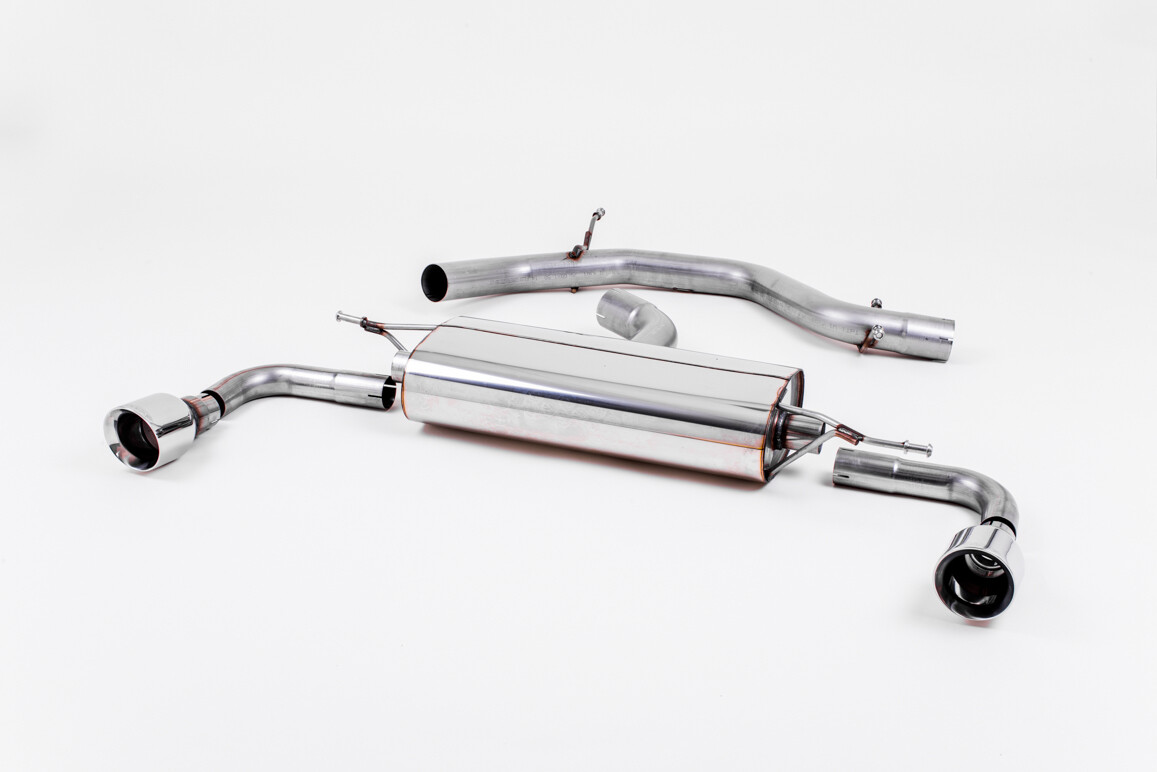 Golf 6 GTI Cat-back Polished Tips (Louder) (Non-Resonated)