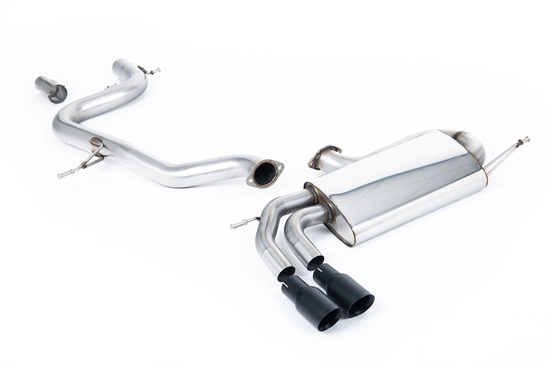 Golf 5 GTI Cat-back 3-inch Race System with Cerakote Black Tips (louder) (Non-resonated).