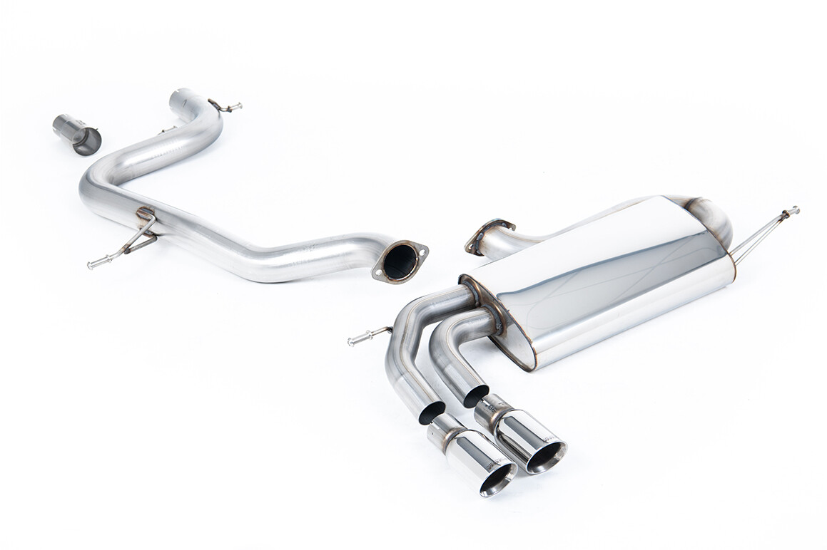 Golf 5 GTI Cat-back 3-inch Race System with Polished Tips (louder). (Non-resonated)