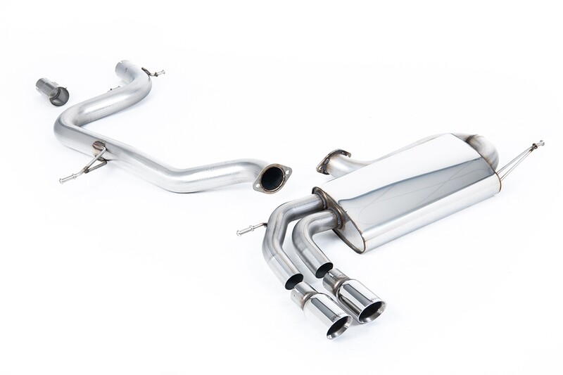 Golf 5 GTI Cat-back 3-inch Race System with Polished Tips (louder). (Non-resonated)