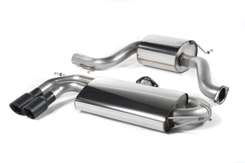 Golf 5 GTI Cat-back 3-inch Race System with Cerakote Black Tips (quieter) (Resonated).