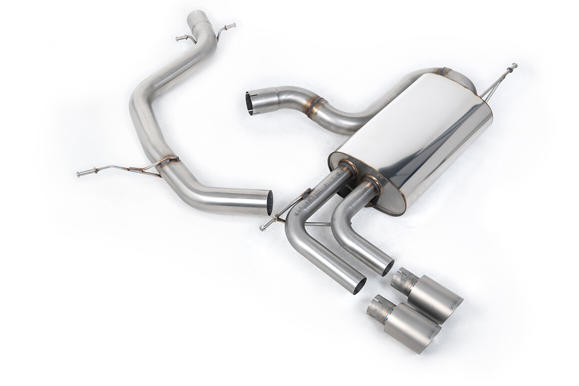 Golf 5 GTI 30 EDITION Cat-back with Titanium Tips (louder) (Non-resonated).