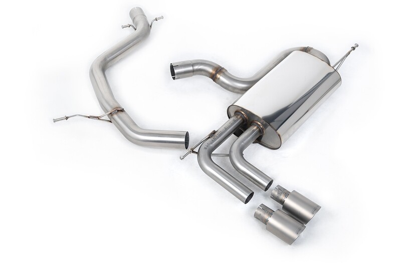 Golf 5 GTI 30 EDITION Cat-back with Titanium Tips (louder) (Non-resonated).