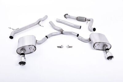 Audi A4 2.0 TFSI B9 Non-Resonated Cat Back Audi A4 2.0 TFSI B9 Non-Resonated Cat Back