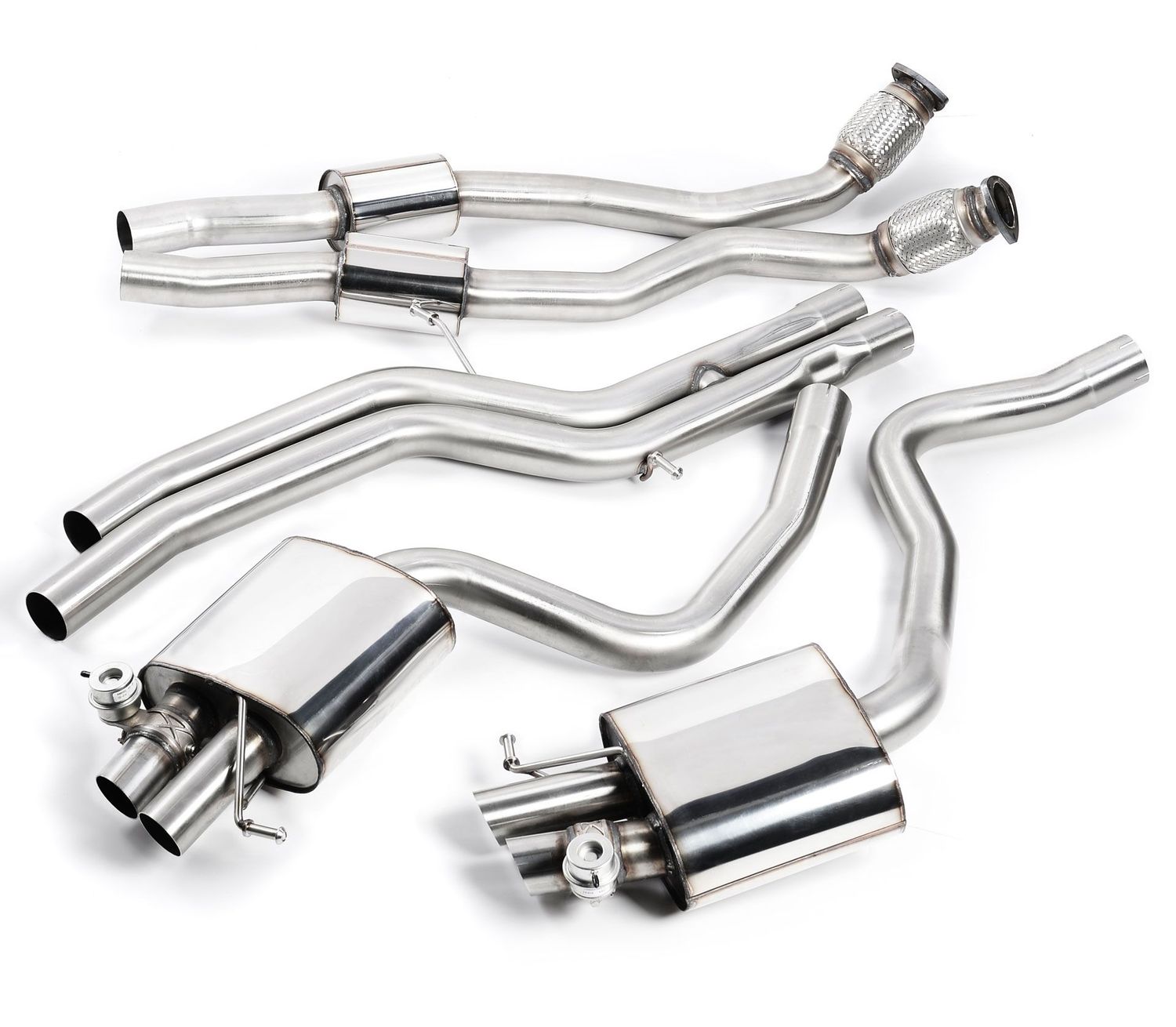 Audi RS4 B8 4.2 FSI Quattro – Milltek Cat-Back Non-Resonated met Kleppensysteem