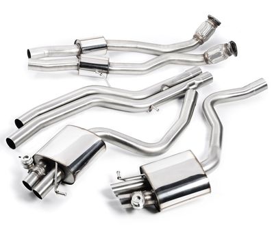 Audi RS4 B8 4.2 FSI Quattro – Milltek Cat-Back Non-Resonated met Kleppensysteem Audi RS4 B8 4.2 FSI Quattro – Milltek Cat-Back Non-Resonated met Kleppensysteem