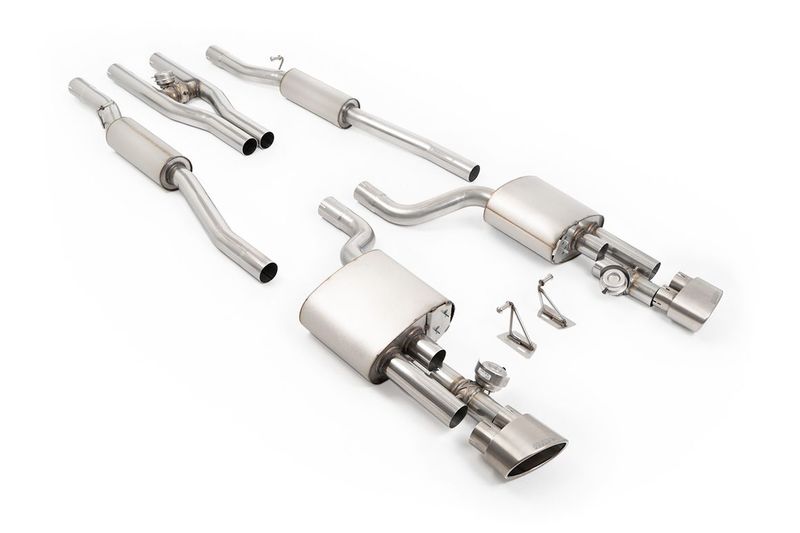 Audi RS4 B8 4.2 FSI Quattro – Milltek V2 Valved Cat-Back met Active H-Pipe