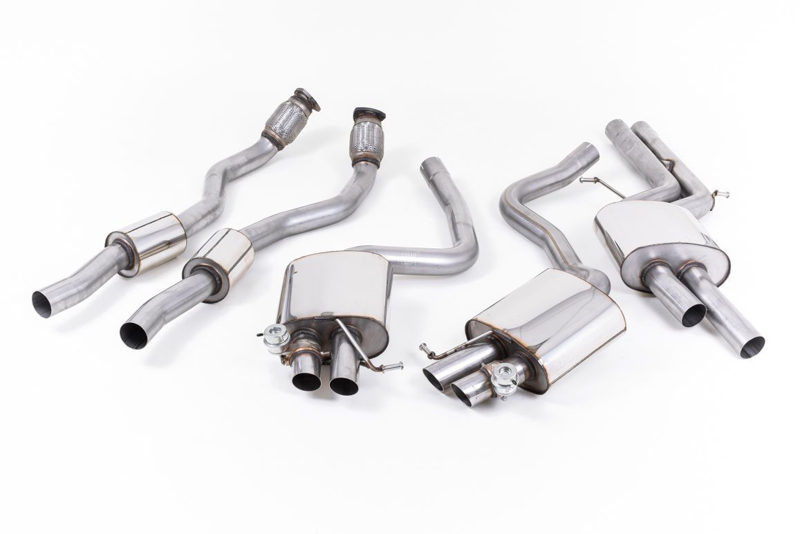 Audi RS4 B8 4.2 FSI Quattro – Milltek Cat-Back Resonated met Kleppensysteem Audi RS4 B8 4.2 FSI Quattro – Milltek Cat-Back Resonated met Kleppensysteem