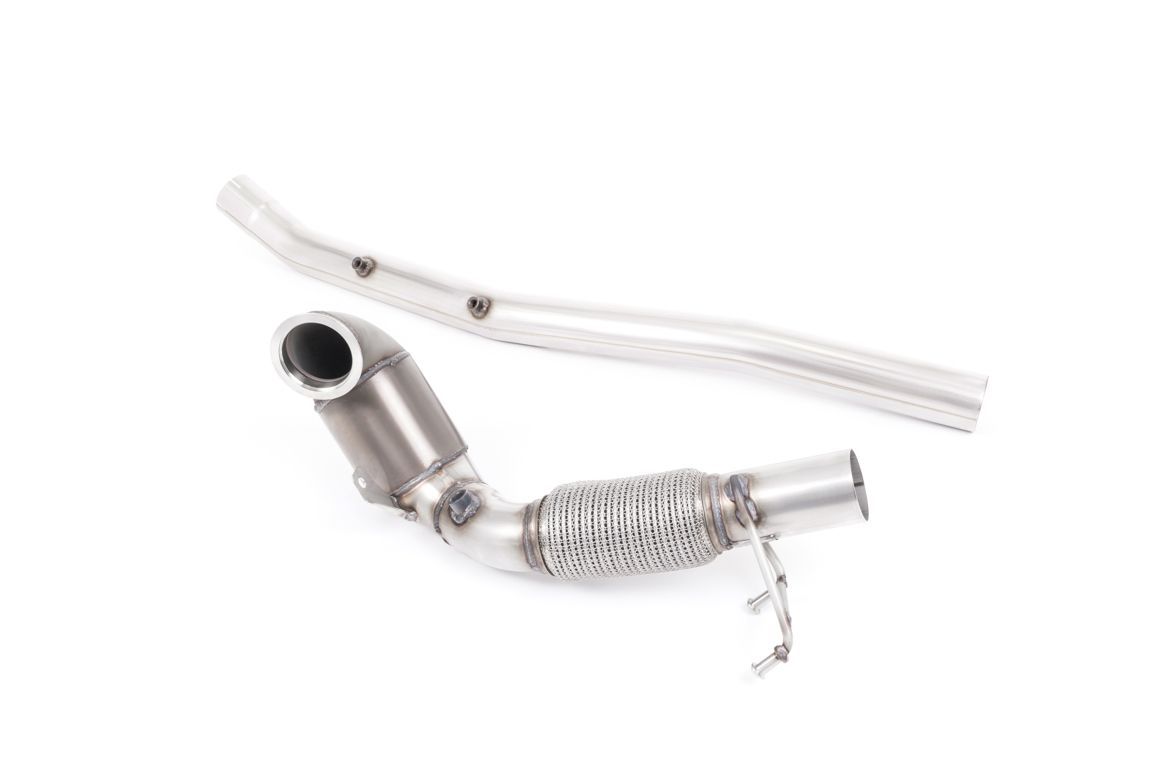 Audi S3 8V.2 Sedan/Cabrio – Milltek 76,2mm Downpipe met HJS Sportkatalysator – Milltek Cat-Back Audi S3 8V.2 Sedan/Cabrio – Milltek 76,2mm Downpipe met HJS Sportkatalysator – Milltek Cat-Back