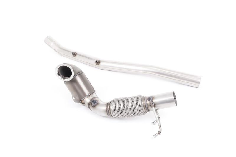 Audi S3 8V.2 Sedan/Cabrio – Milltek 76,2mm Downpipe met HJS Sportkatalysator – Milltek Cat-Back
