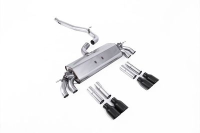Audi S3 8V.2 Sedan/Cabrio – Milltek 76,2mm Resonated GPF-Back met Cerakote Black Tips Audi S3 8V.2 Sedan/Cabrio – Milltek 76,2mm Resonated GPF-Back met Cerakote Black Tips