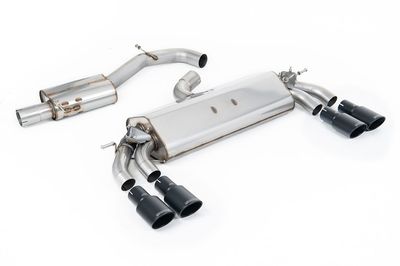 Audi S3 8V.2 3-Deurs – Milltek 76,2mm Resonated GPF-Back met Cerakote Black Tips Audi S3 8V.2 3-Deurs – Milltek 76,2mm Resonated GPF-Back met Cerakote Black Tips