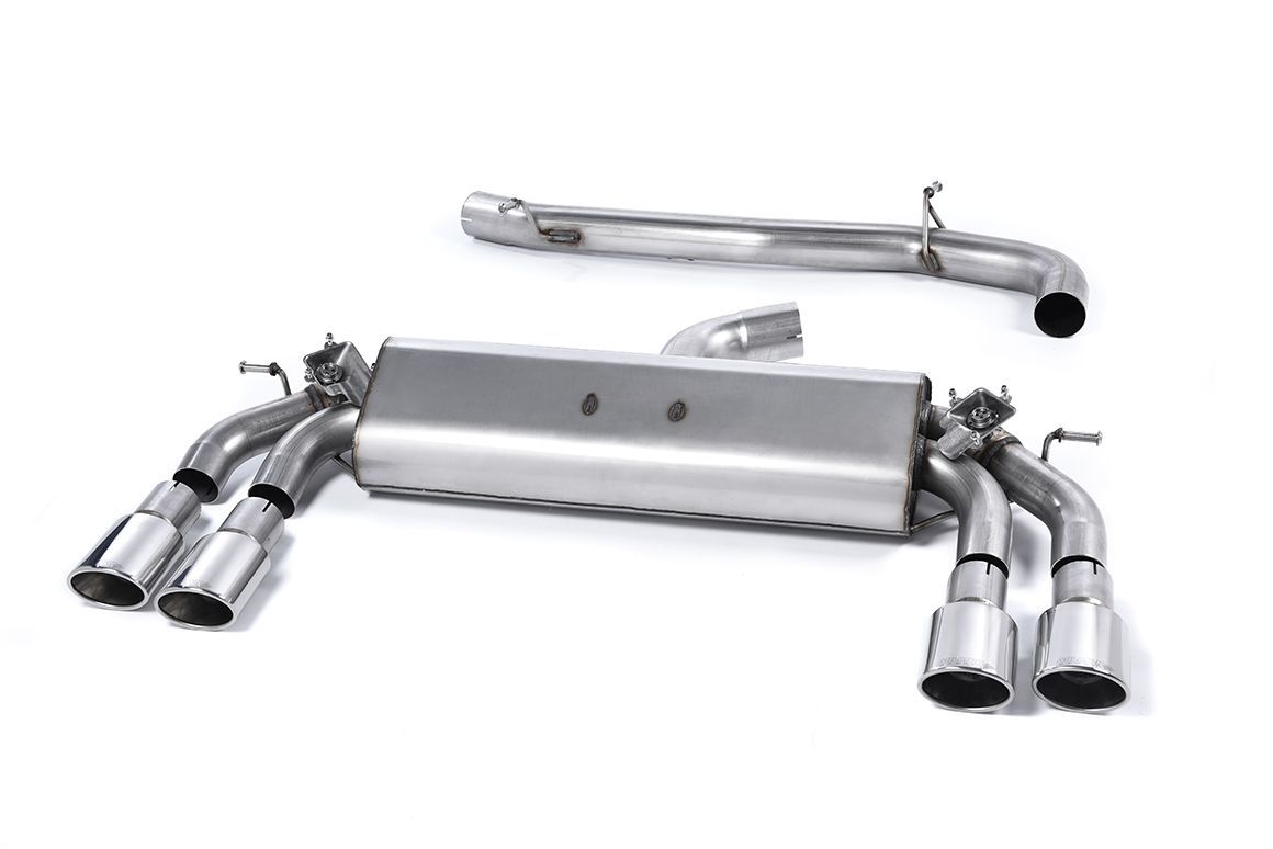 Audi S3 8V.2 Sportback – Milltek 76,2mm Non-Resonated GPF-Back met Polished Tips