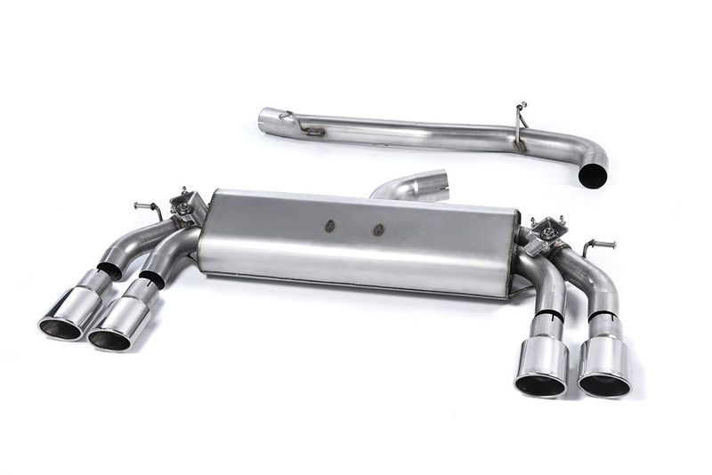 Audi S3 8V.2 Sportback – Milltek 76,2mm Non-Resonated GPF-Back met Polished Tips