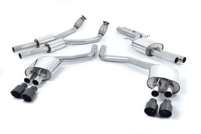 Audi S6 C7 – Milltek 70mm Resonated Cat-Back met Cerakote Black Tips Audi S6 C7 – Milltek 70mm Resonated Cat-Back met Cerakote Black Tips