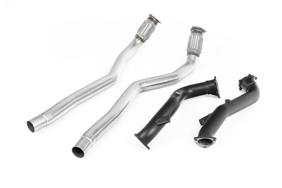 Audi S6 C7 – Milltek 76,2mm Large-Bore Decat Downpipes