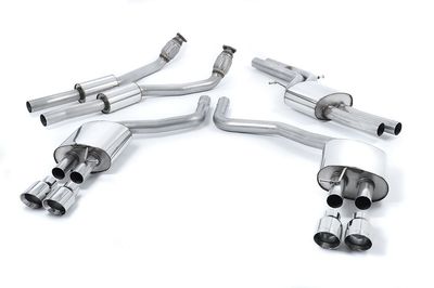 Audi S7 C7 Sportback – Milltek 70mm Resonated Cat-Back met Cerakote Black Tips Audi S7 C7 Sportback – Milltek 70mm Resonated Cat-Back met Cerakote Black Tips