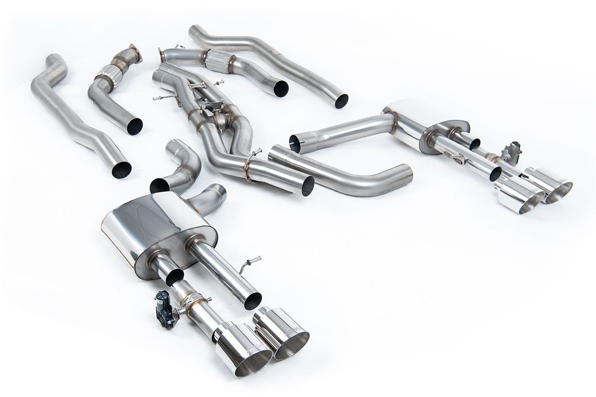 Audi S8 D5 – Milltek Non-Resonated OPF/GPF-Back met Polished GT-115 Tips Audi S8 D5 – Milltek Non-Resonated OPF/GPF-Back met Polished GT-115 Tips