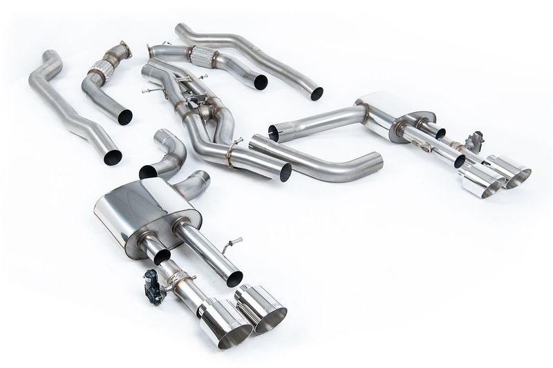 Audi S8 D5 – Milltek Non-Resonated OPF/GPF-Back met Polished GT-115 Tips