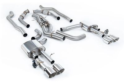 Audi S8 D5 – Milltek Non-Resonated OPF/GPF-Back met Polished GT-115 Tips