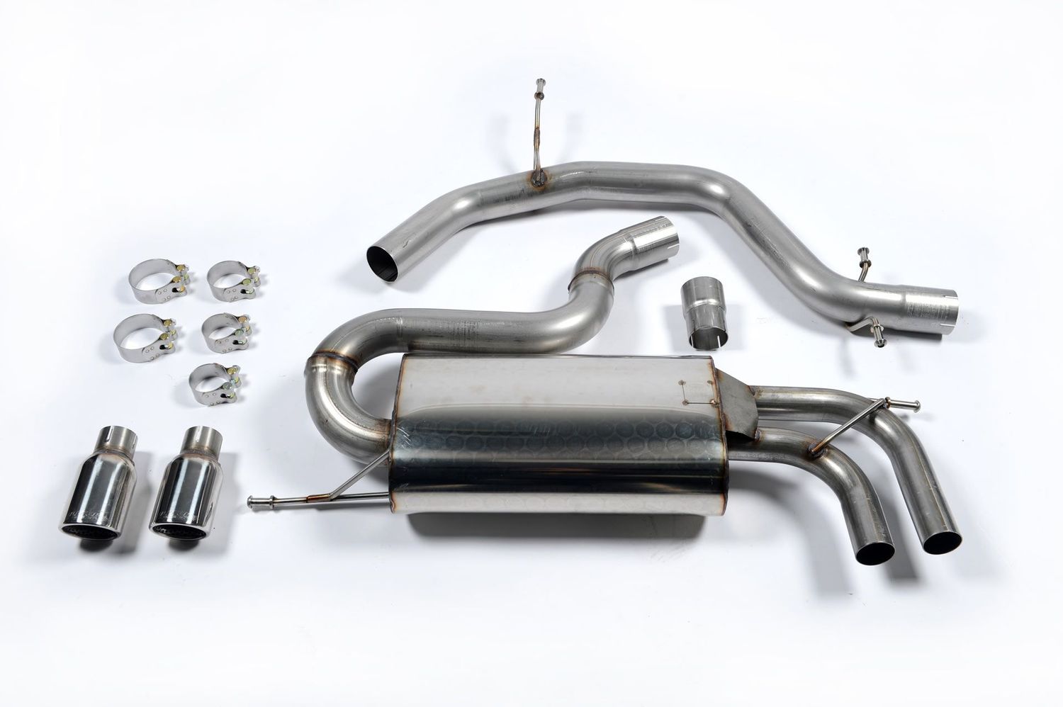 Audi A3 8P 3-deurs 2.0 TFSI – Milltek Non-Resonated Cat-Back