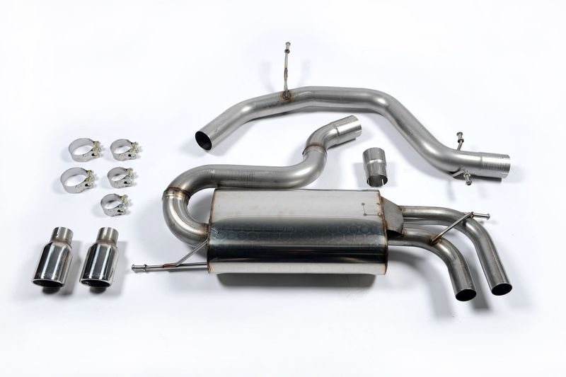 Audi A3 8P 3-deurs 2.0 TFSI – Milltek Non-Resonated Cat-Back