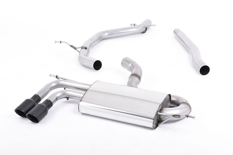 Audi A3 8P 2.0 TDI 170pk 3-deurs – Milltek DPF-Back met Cerakote Black Tips
