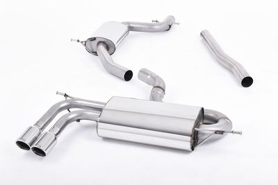 Audi A3 8P 1.8 TFSI 3-deurs – Milltek Resonated Cat-Back Audi A3 8P 1.8 TFSI 3-deurs – Milltek Resonated Cat-Back