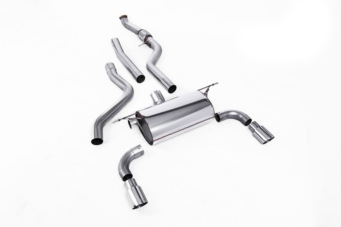 BMW M135i F20/F21 – Milltek Race Cat-Back met Polished Tips BMW M135i F20/F21 – Milltek Race Cat-Back met Polished Tips
