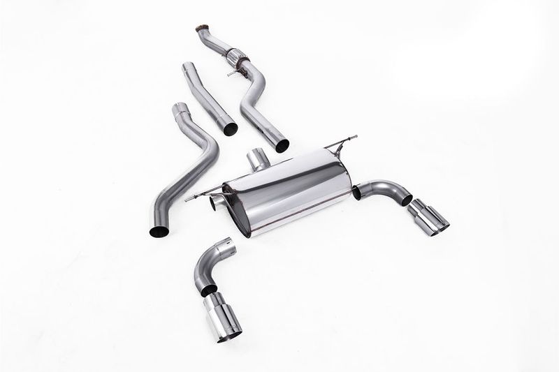 BMW M135i F20/F21 – Milltek Race Cat-Back met Polished Tips