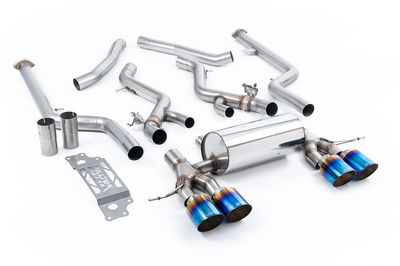 BMW M2 G87 – Milltek Cat-Back Non-Resonated GT-115 Burnt Titanium