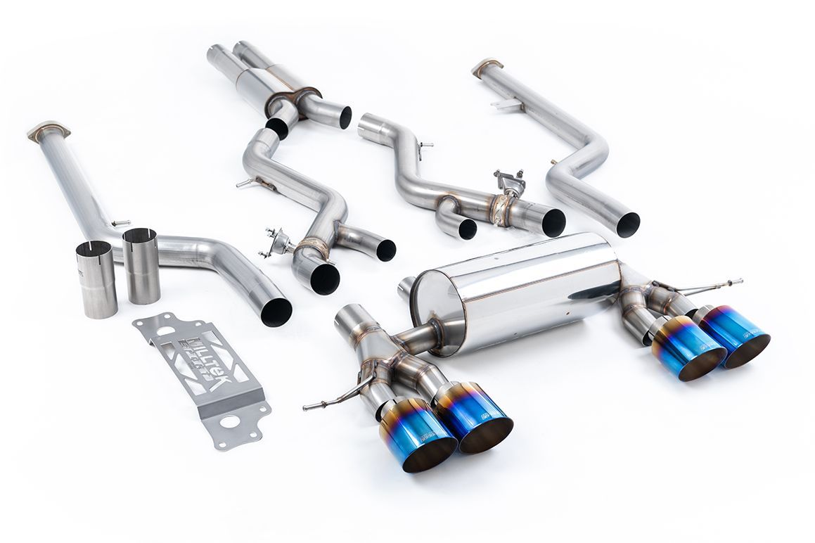 BMW M2 G87 – Milltek Cat-Back Resonated GT-115 Burnt Titanium