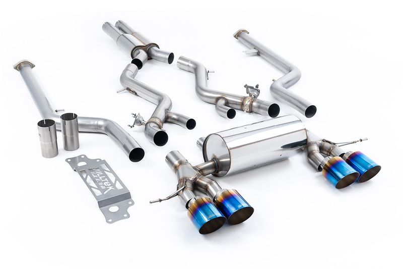 BMW M2 G87 – Milltek Cat-Back Resonated GT-115 Burnt Titanium
