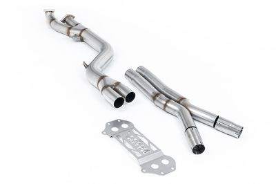 BMW M4 G82 – Milltek GPF/OPF Bypass 102mm met X-Pipe naar OE Axle-Back BMW M4 G82 – Milltek GPF/OPF Bypass 102mm met X-Pipe naar OE Axle-Back