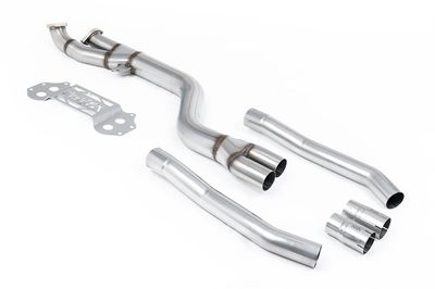 BMW M4 G82 – Milltek GPF/OPF Bypass 102mm Non-Resonated naar OE Axle-Back
